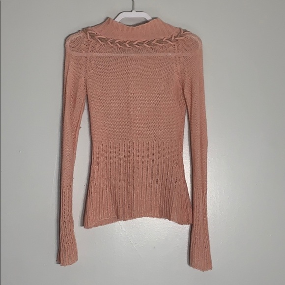 Anthropologie Sleeping On Snow Wool Blend pink Sweater women’s medium - Picture 2 of 8